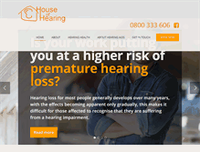 Tablet Screenshot of houseofhearing.co.nz